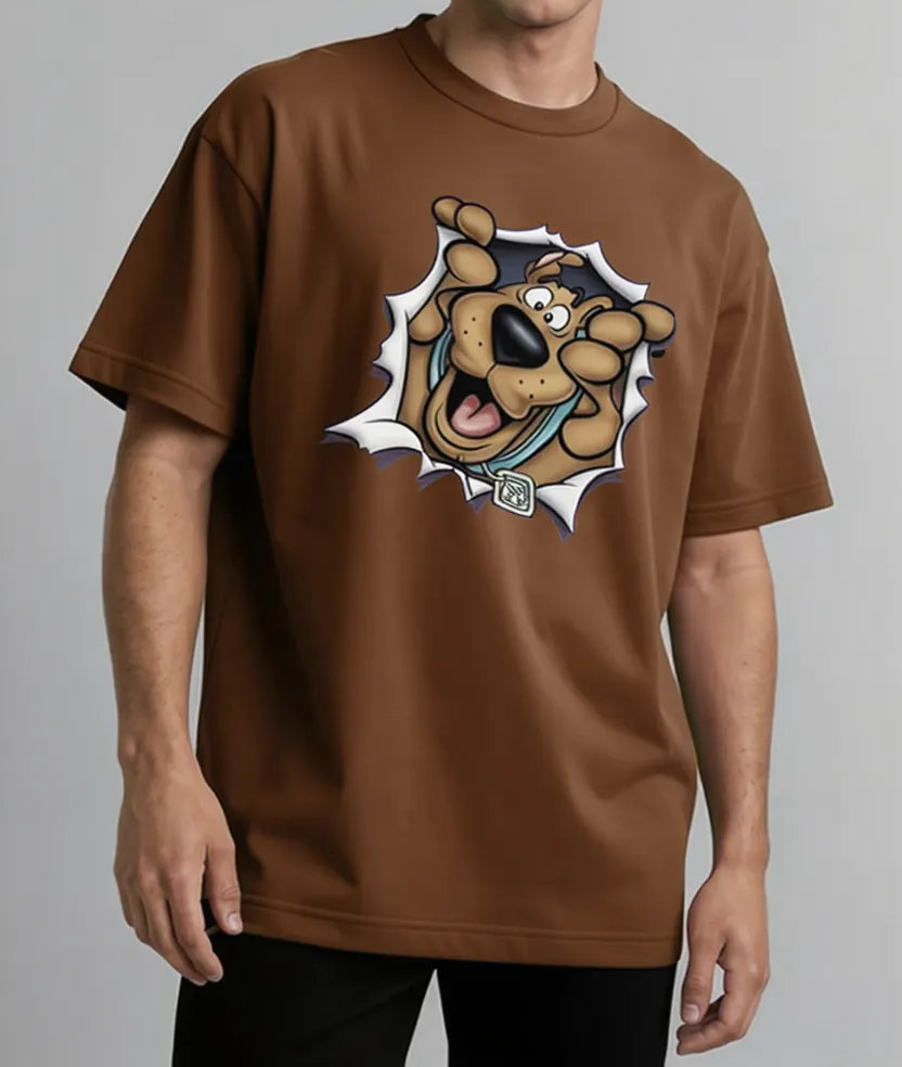 Mystery Vibes Oversized Tee – Scooby‑Doo Pop Design