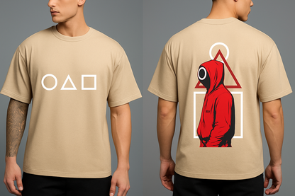 Squid Game Oversized Streetwear T-Shirt – Red Guard Edition