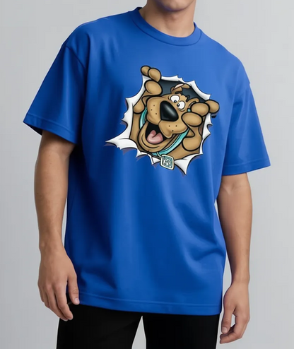 Mystery Vibes Oversized Tee – Scooby‑Doo Pop Design