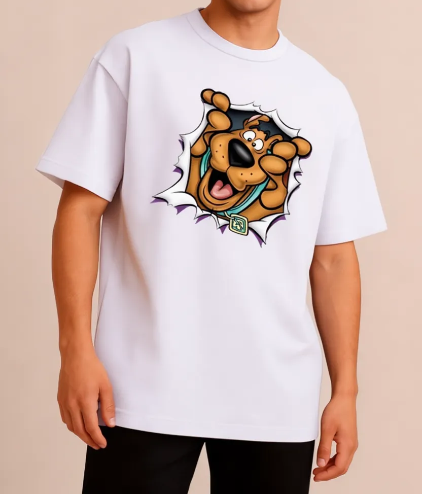 Mystery Vibes Oversized Tee – Scooby‑Doo Pop Design