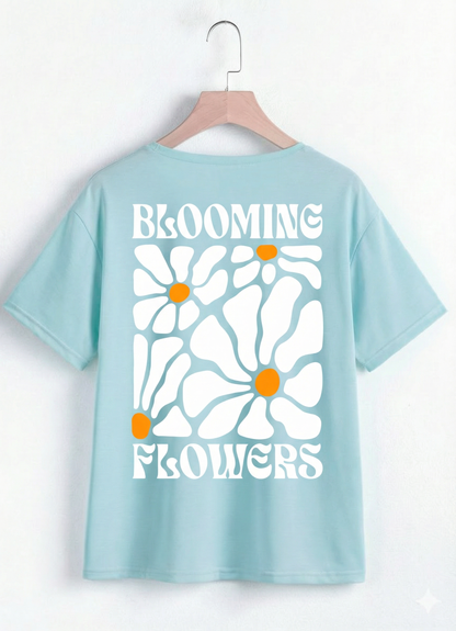Blooming Flowers Oversized Tee
