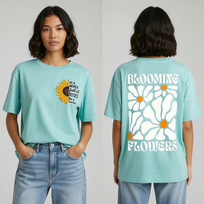 Blooming Flowers Oversized Tee