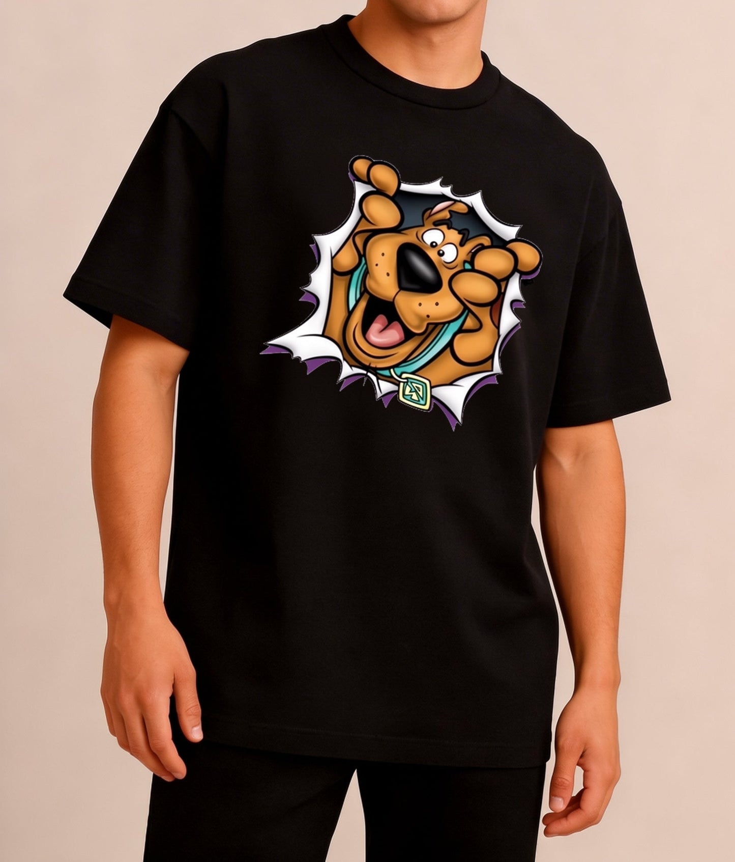 Mystery Vibes Oversized Tee – Scooby‑Doo Pop Design