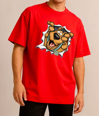 Mystery Vibes Oversized Tee – Scooby‑Doo Pop Design