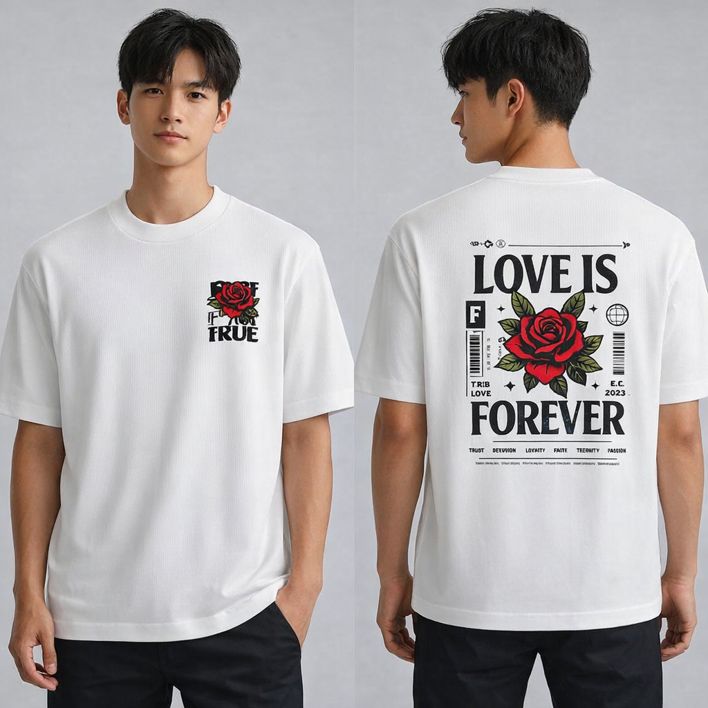 Love Is Forever – Rose Oversized Tee