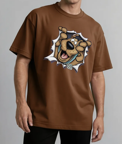 Mystery Vibes Oversized Tee – Scooby‑Doo Pop Design