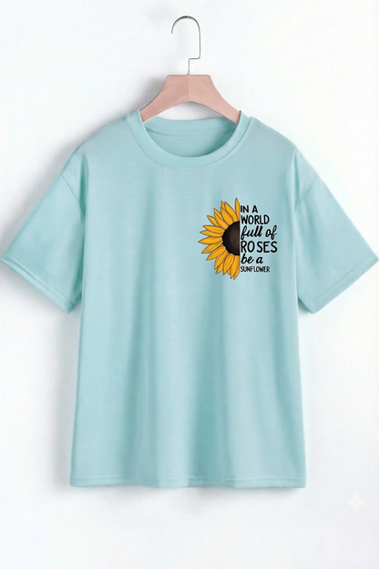 Blooming Flowers Oversized Tee