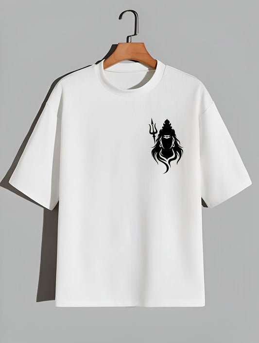 Divine Power Oversized Tee – Trishul Edition