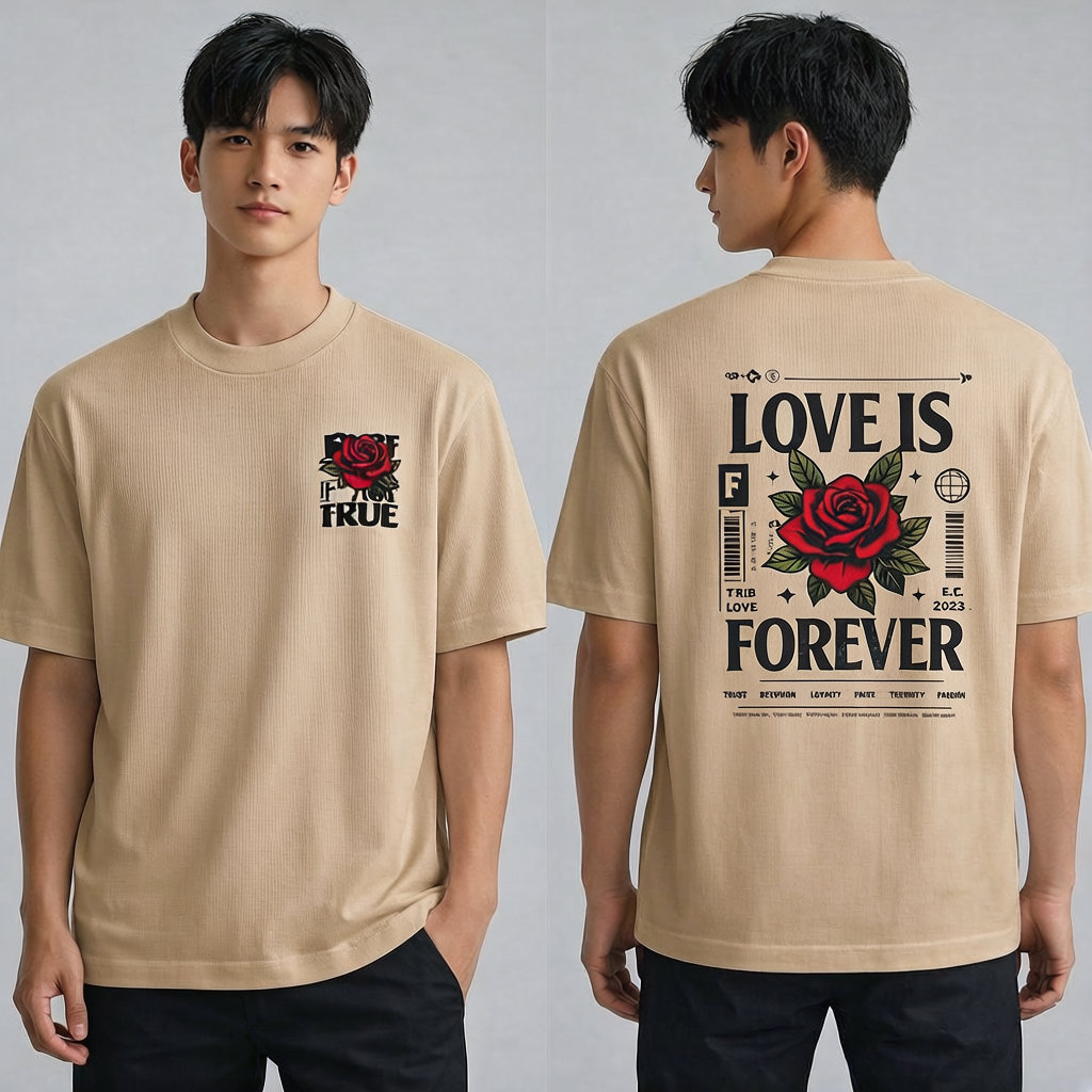 Love Is Forever – Rose Oversized Tee