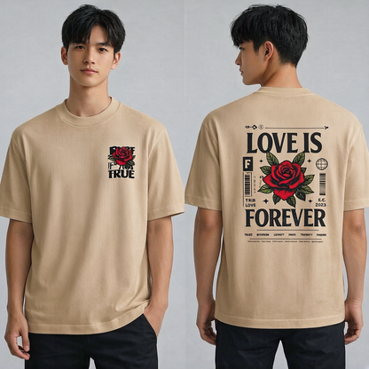 Love Is Forever – Rose Oversized Tee