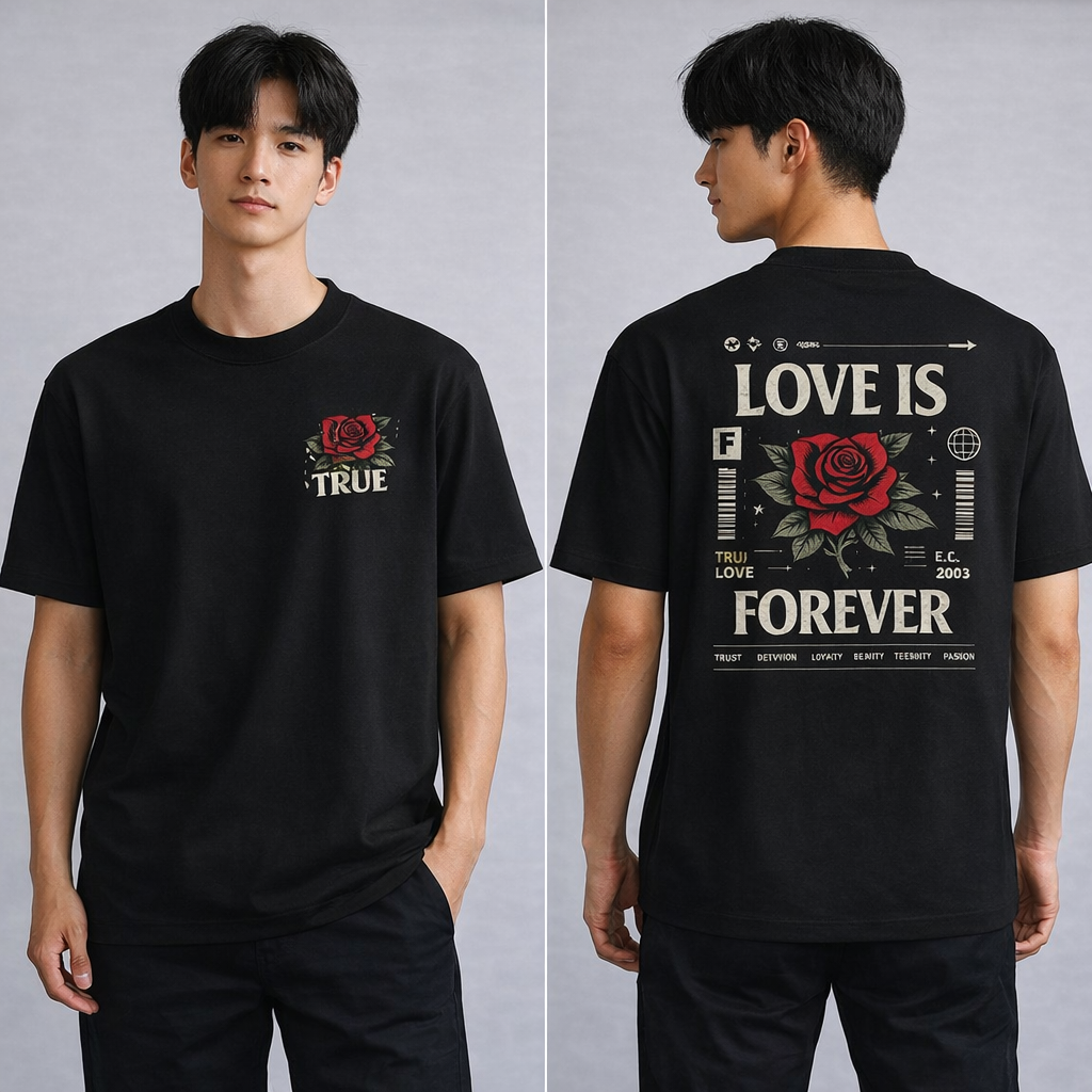 Love Is Forever – Rose Oversized Tee