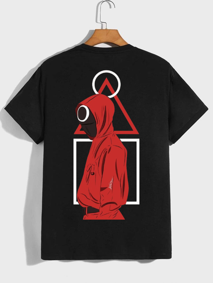 Squid Game Oversized Streetwear T-Shirt – Red Guard Edition