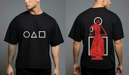 Squid Game Oversized Streetwear T-Shirt – Red Guard Edition
